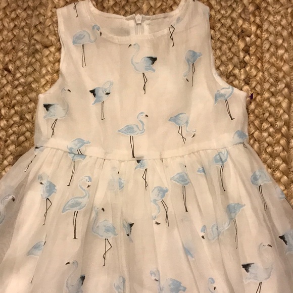 🌟HP🌟 Blue Flamingos Party Dress - Picture 3 of 6